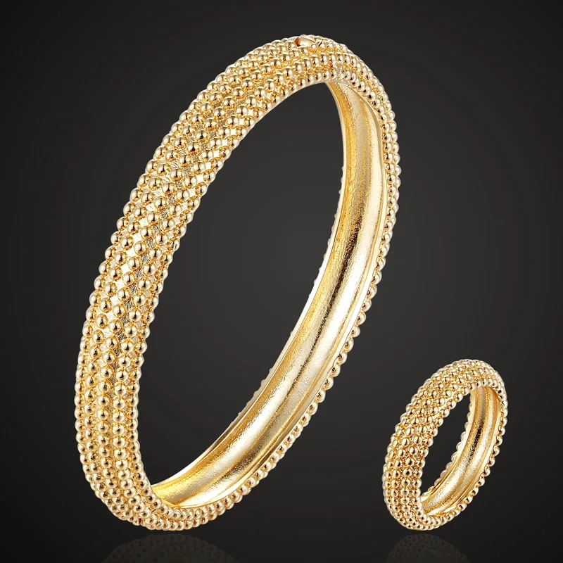 gold color ring 9 Zlxgirl ювелирный браслет золотого цвета с кольцом, Ювелирный Комплект брендовый Европейский дизайн, кубический циркон, Браслет Bijoux Love, браслеты Pulseira - Окраска металла: gold color ring 9