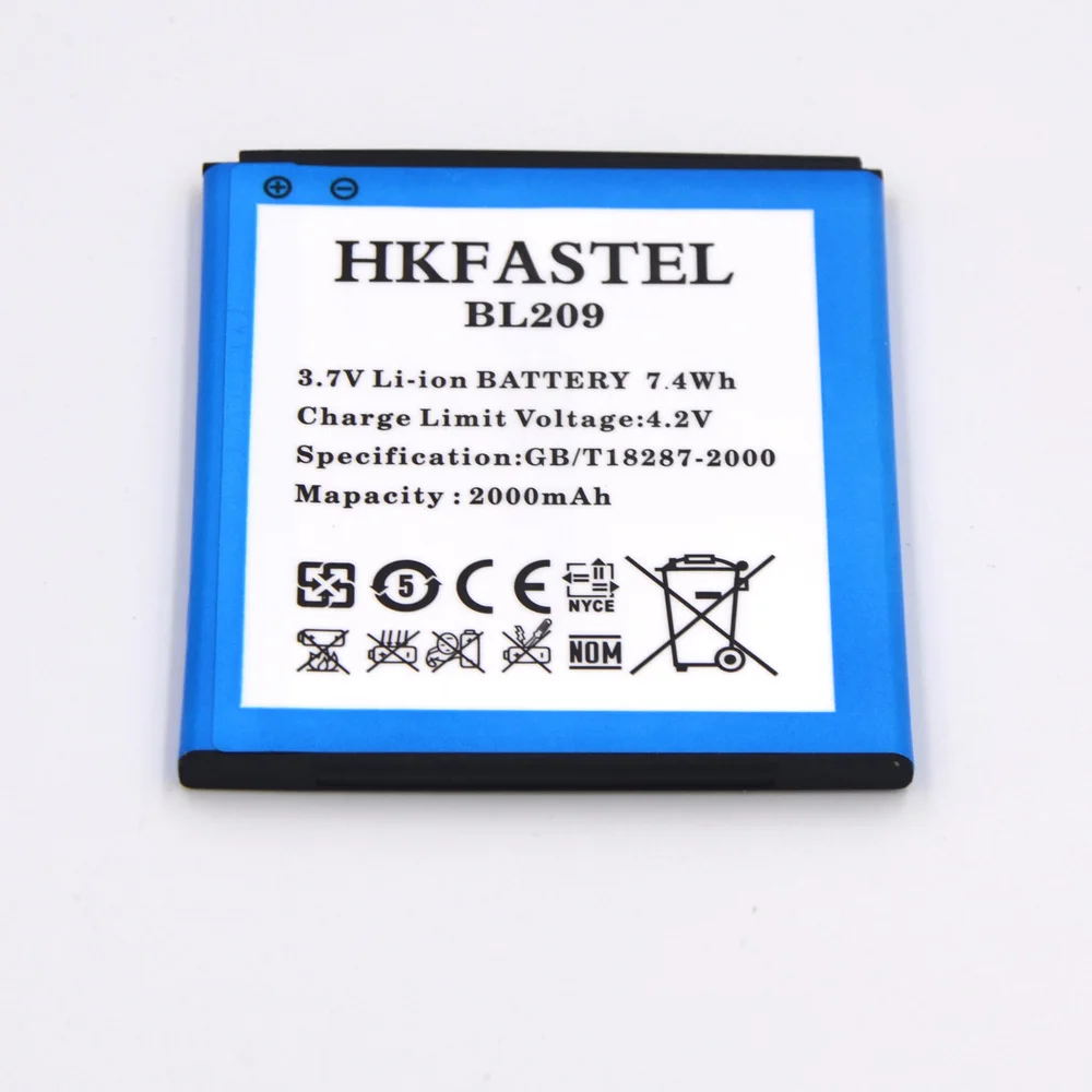 Аккумуляторная батарея HKFASTEL BL209 BL 209 для Lenovo A706 A788T A820E A760 A516 A378T A398T новые
