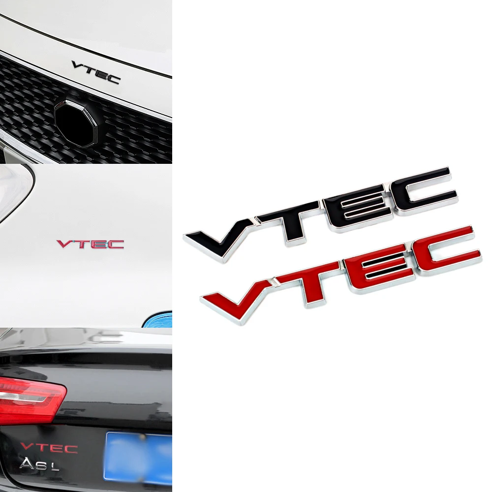 3D VTEC Металлическая Автомобильная Наклейка для Honda Civic Accord Odyssey Spirior CRV EK9 AE86 Corolla Levin
