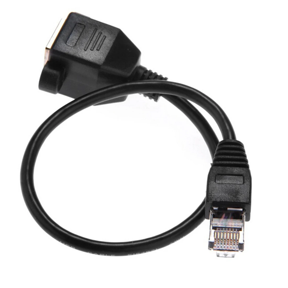 Dewtreetali Новый 1FT RJ45 штекер к гнезду винт Панель Крепление Ethernet LAN Сетевой