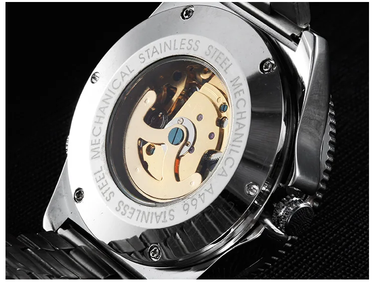 Часы наручные WINNER Мужские механические брендовые люксовые часы-скелетоны из