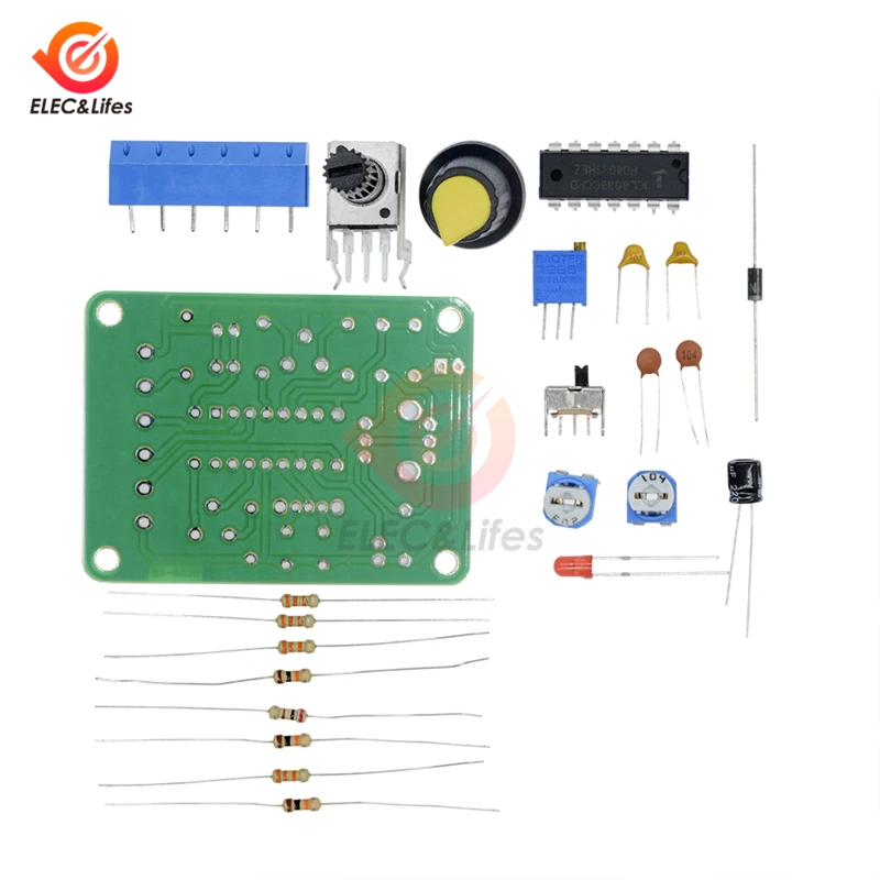 1 компл. ICL8038 монолитная функция генератор сигналов модуль для Arduino DIY Kit синус квадратный треугольник частота 50-5 кГц