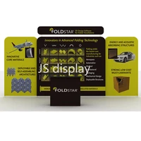20ft portable trade show booth system with lights podium pop up display stand back wall