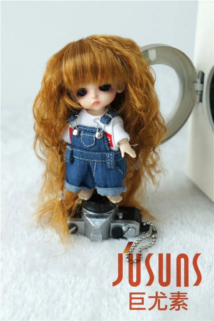 Парик JD149 1/12 1/8 BJD средней длины натуральный Размер 3-4 дюйма 4-5 дюймов 5-6 | Игрушки и