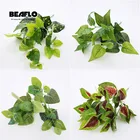 Искусственный цветок 1 шт. растение манг, листья фасоли, Цветочная композиция, Свадебный декор, 14 стилей