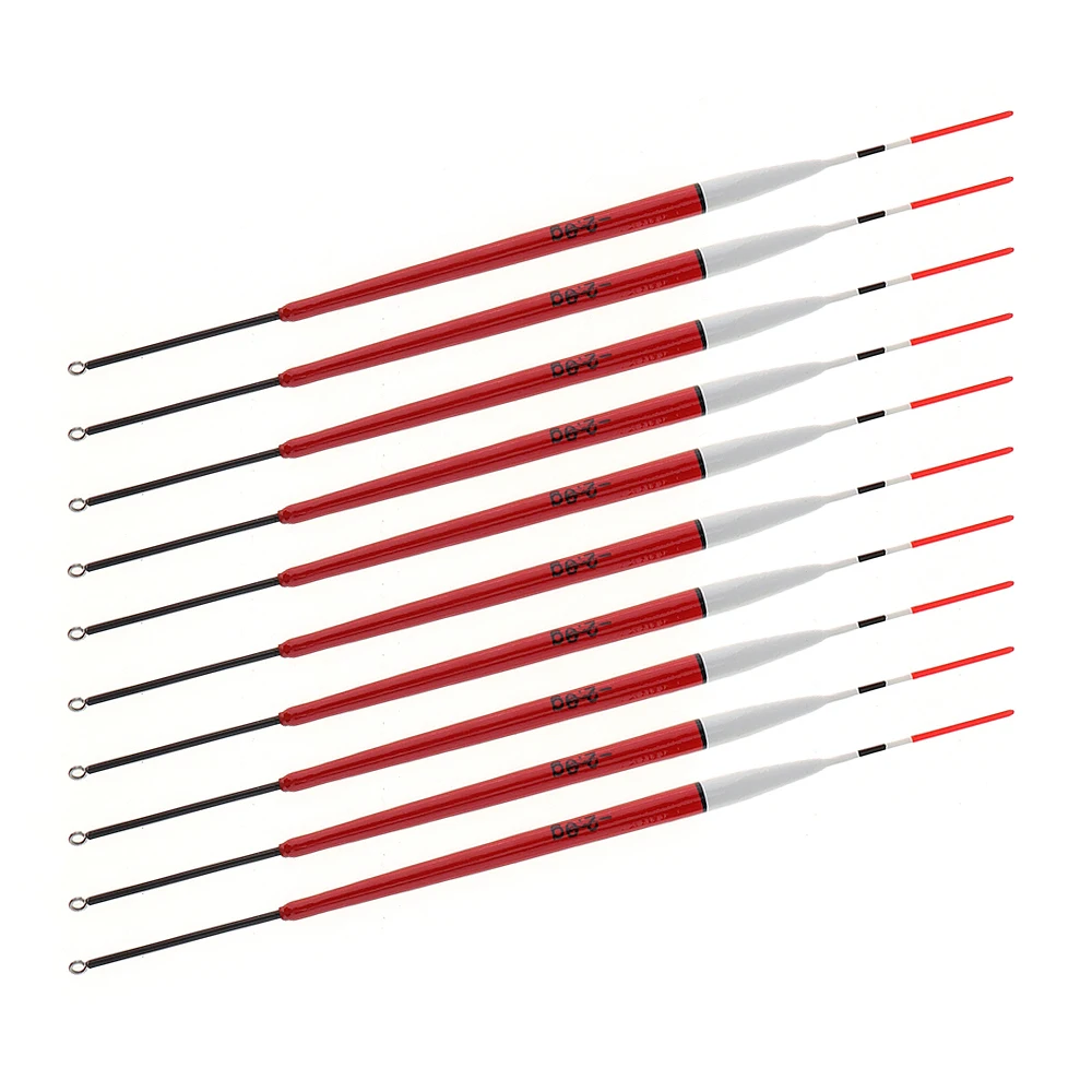 

10pcs 2g Lightweight Red Fishing Floats Lightweight Balsa Wood Set Professional Fishing Tackle Accessory