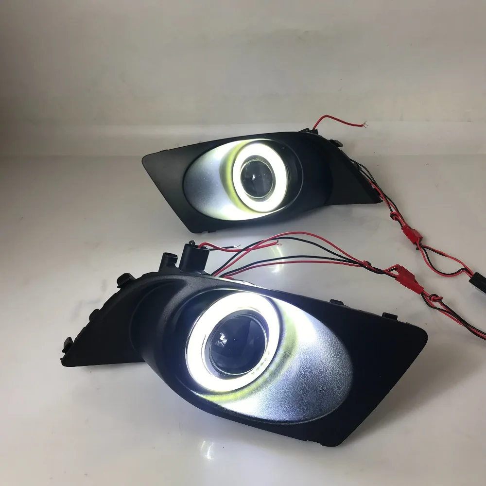RQXR противотуманная фара вождение свет в сборе для Subaru Legacy 2006-08 cob angel eye светодиодные дневные ходовые огни сигнал поворота