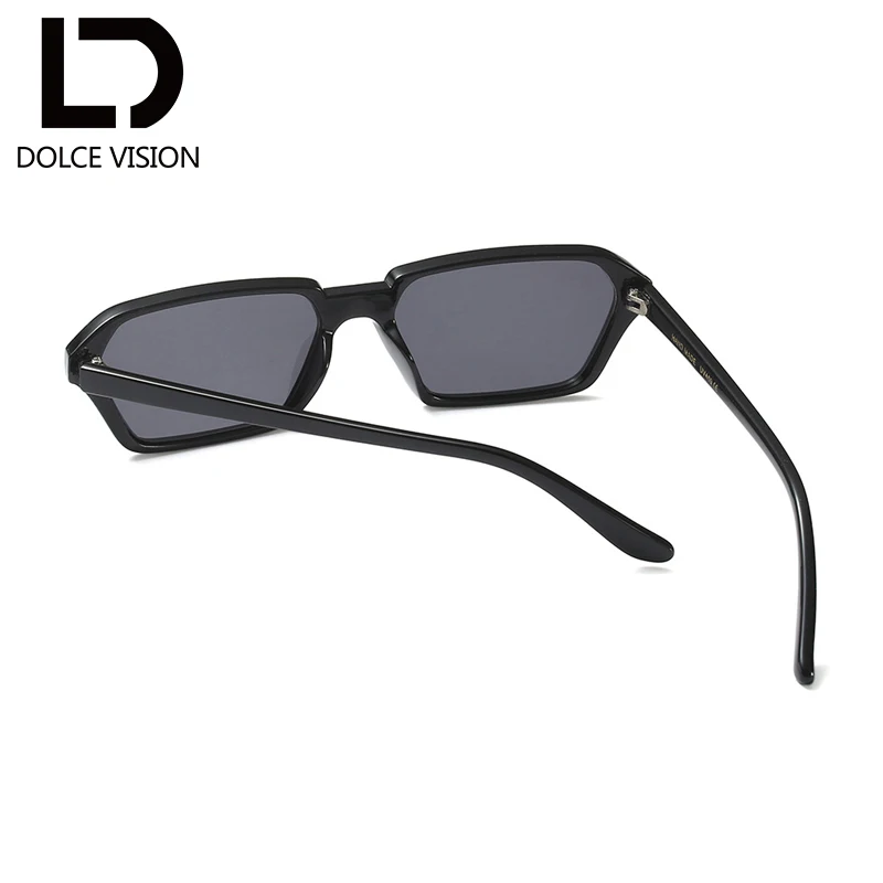Dolce vision белый прямоугольные солнцезащитные очки для Для женщин коричневый