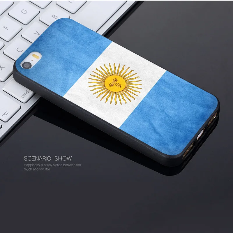 Чехол MaiYaCa для iphone 7 6 X флаг Аргентины баннер чехол Apple iPhone 8 6S Plus XS XR SE