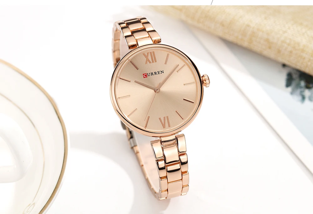 CURREN 9017, женские часы, новые, кварцевые, Топ бренд, Роскошные, модные, наручные часы, подарок для девушек, relogio feminino