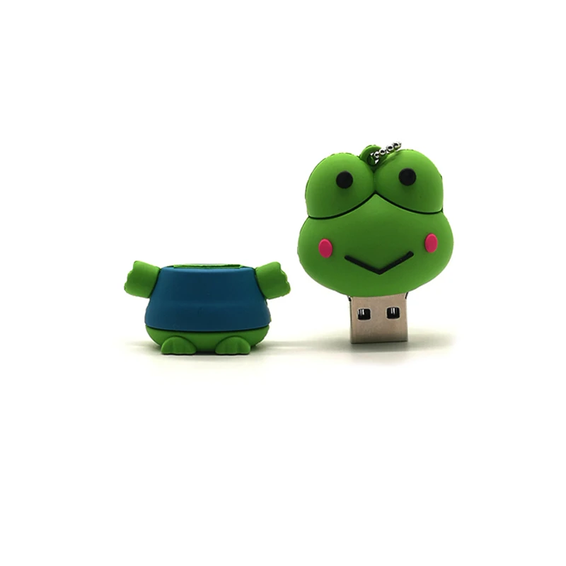 USB stick cartoon frog pen drive 4GB 8GB 16GB 32GB cute memory personalized gift pendrive real capacity usb flash | Компьютеры и офис