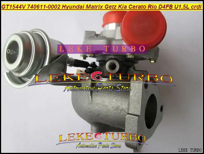 GT1544V 740611 740611-5001S 740611-0001 28201-2A100 Турбокомпрессор Для HYUNDAI Matrix Getz Cerato Rio D4FA D4FB 1.5L 1.6L |