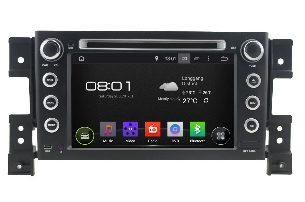 7 &quot емкостный сенсорный экран автомобильный DVD для Suzuki Grand Vitara Android 4.4 4 Wifi 3 г Bluetooth