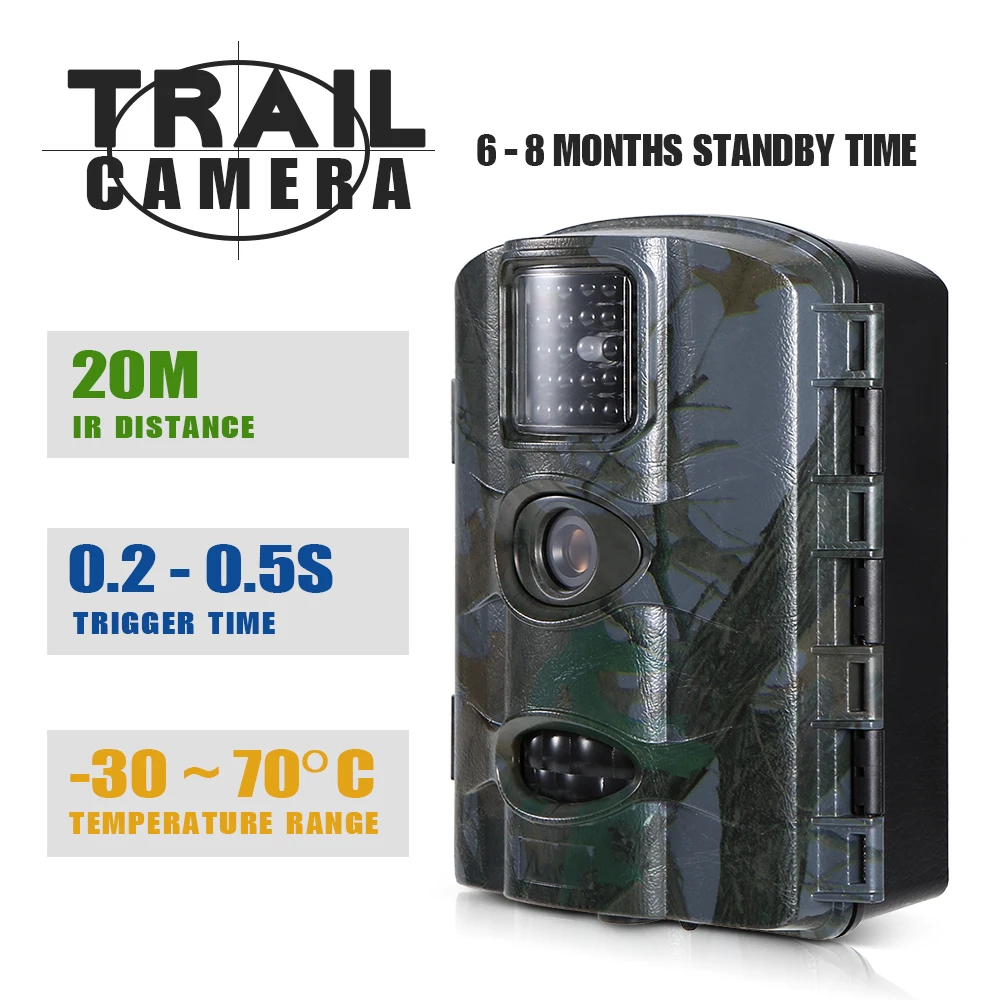 

NEW 16MP 1080P Wildlife Trail Photo Trap Hunting Camera Outdoor Wildlife Scouting Camera with PIR Sensor Infrared Night Vision