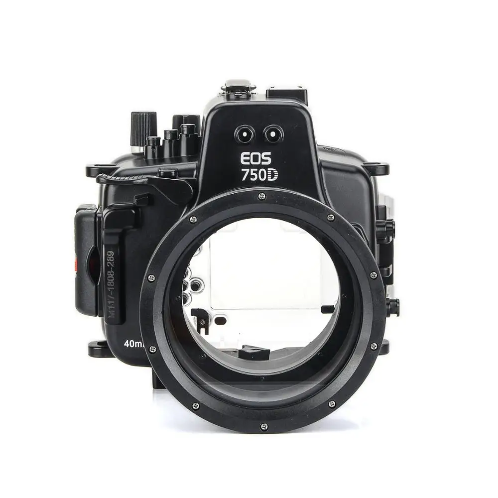 Meikon 40 м/130 футов подводный водонепроницаемый корпус чехол для Canon EOS 750D (18-135 мм) с