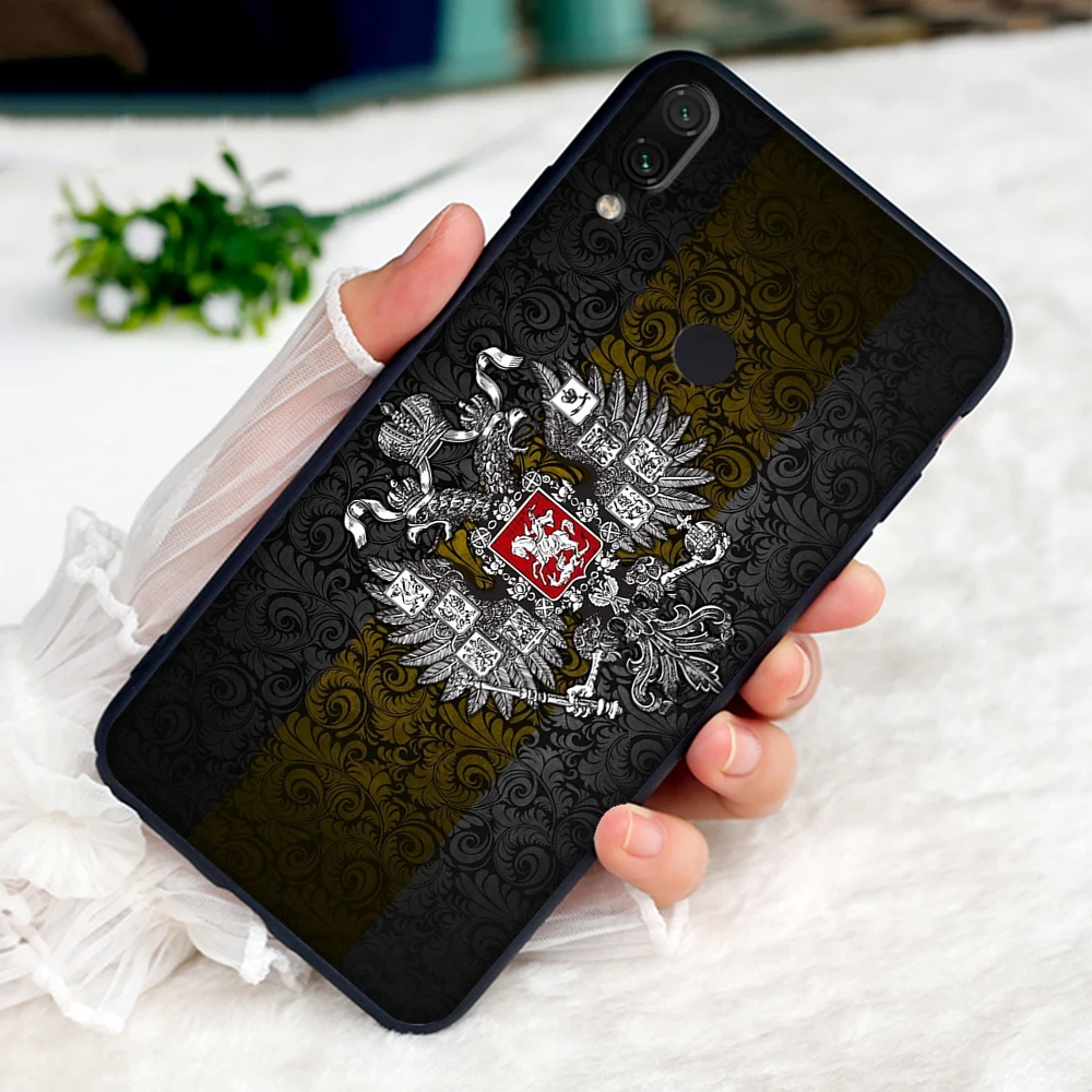 17 Российский Герб Флаг Мягкий чехол для Xiaomi Redmi Note 4 4X6 7 8 Pro 5 Plus 5A 6A - Цвет: 17