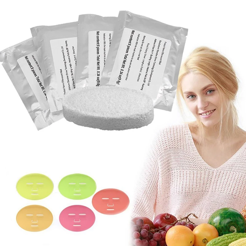 Face Mask Machine, Voice Broadcasting Full Automation DIY Natural Fruit Vegetable Facial Care Mask Maker(32Pcs Collagen