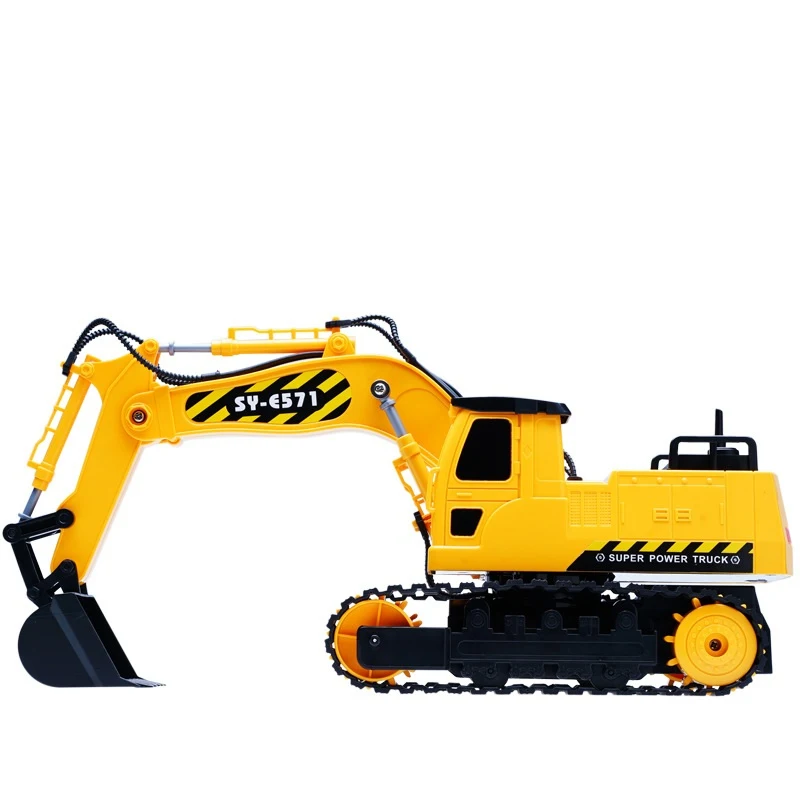 Newest Boy Gift RC Excavator Model 2.4G Remote Control Constructing Truck Crawler Digger Electronic Engineering Toy | Игрушки и хобби