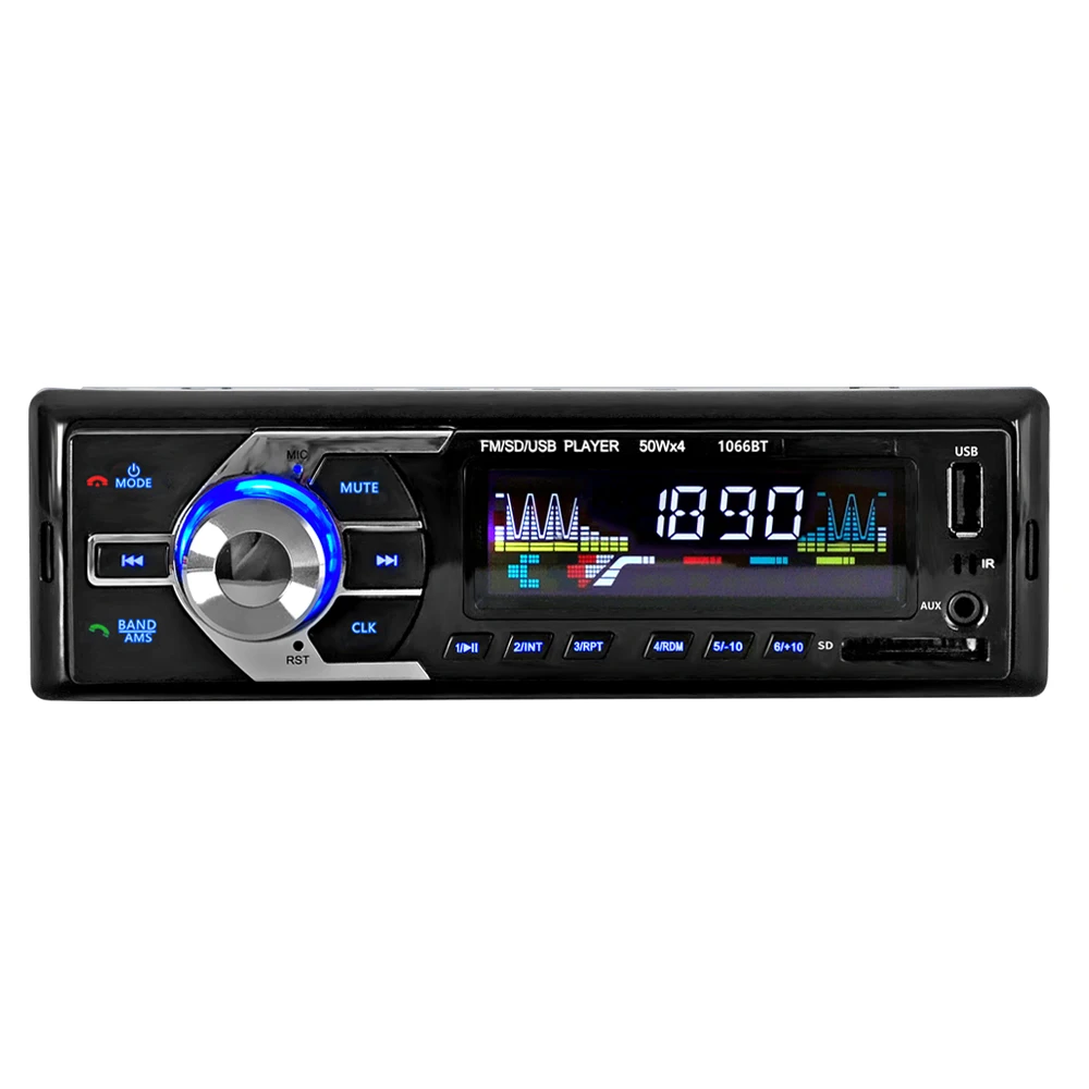 Автомобиль Радио стерео проигрыватель Bluetooth телефона AUX IN MP3 FM/USB/1 Din/пульт