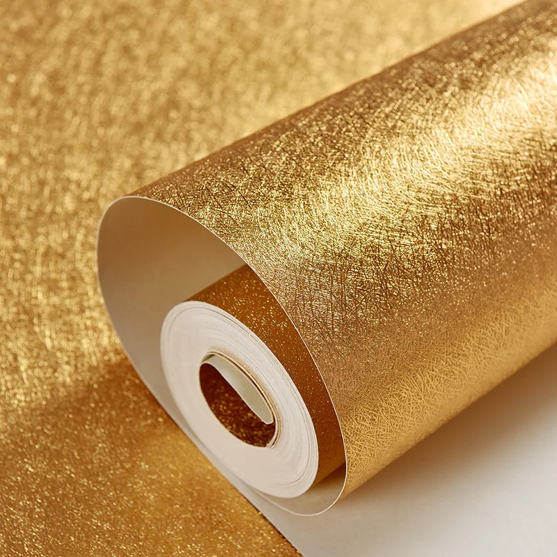 Обои beibehang из ПВХ подвесной потолок золотой фольги обои для стен 3 d|gold wall paper|pvc