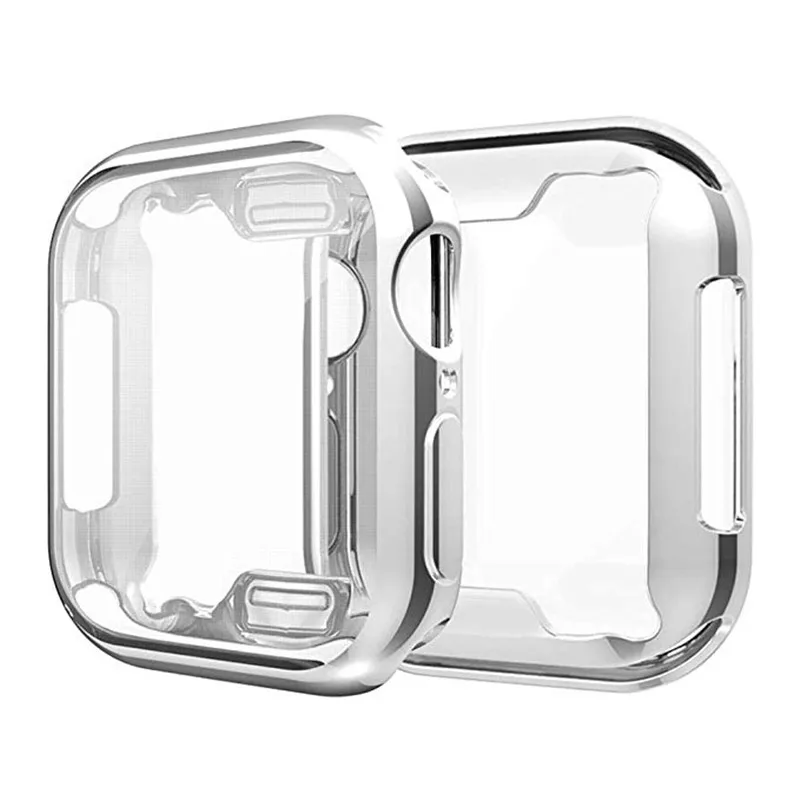 Ультратонкое покрытие из ТПУ бампер для Apple Watch Case Series 4 44 мм 40 мм протектор экрана мягкий тонкий полный чехол для iWatch