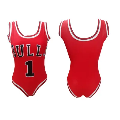 Красный Бикини Beyonce BULLS, купальник с буквенным принтом для женщин, красный deeo-v, Одноцветный купальник, сексуальный купальник, пляжная одежда, бикини для женщин - Цвет: Красный