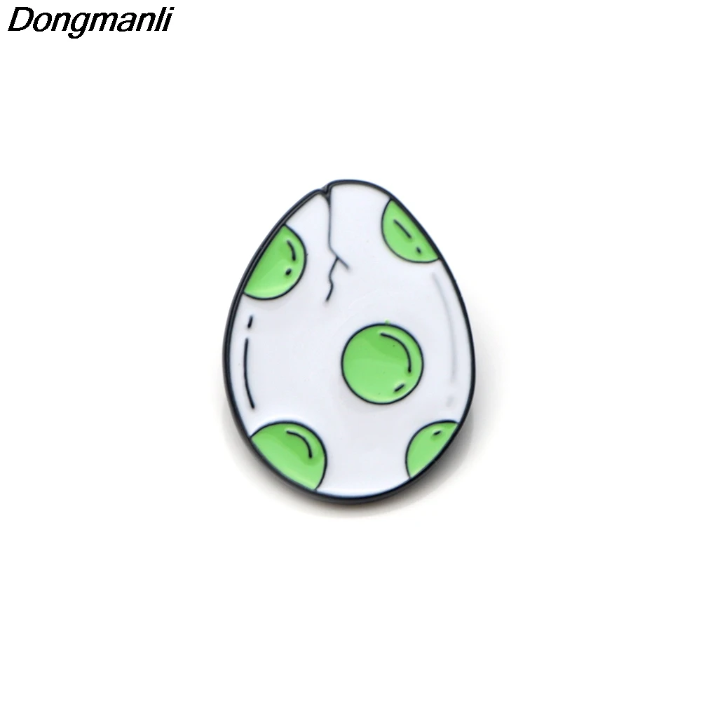P2474 Dongmanli игра милый инкубационный динозавр Yoshi яйцо Эмаль Булавка рубашка