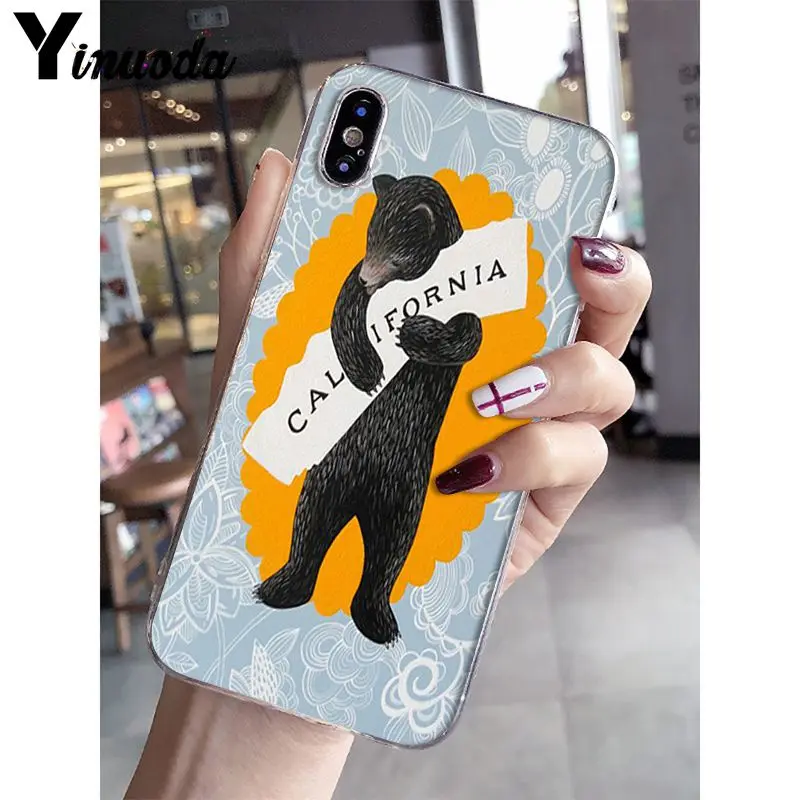 California Travel Pattern TPU Soft Phone Case for iPhone 13 8 7 6 6S Plus X XS MAX 5 5S SE XR 10 Cover | Мобильные телефоны и