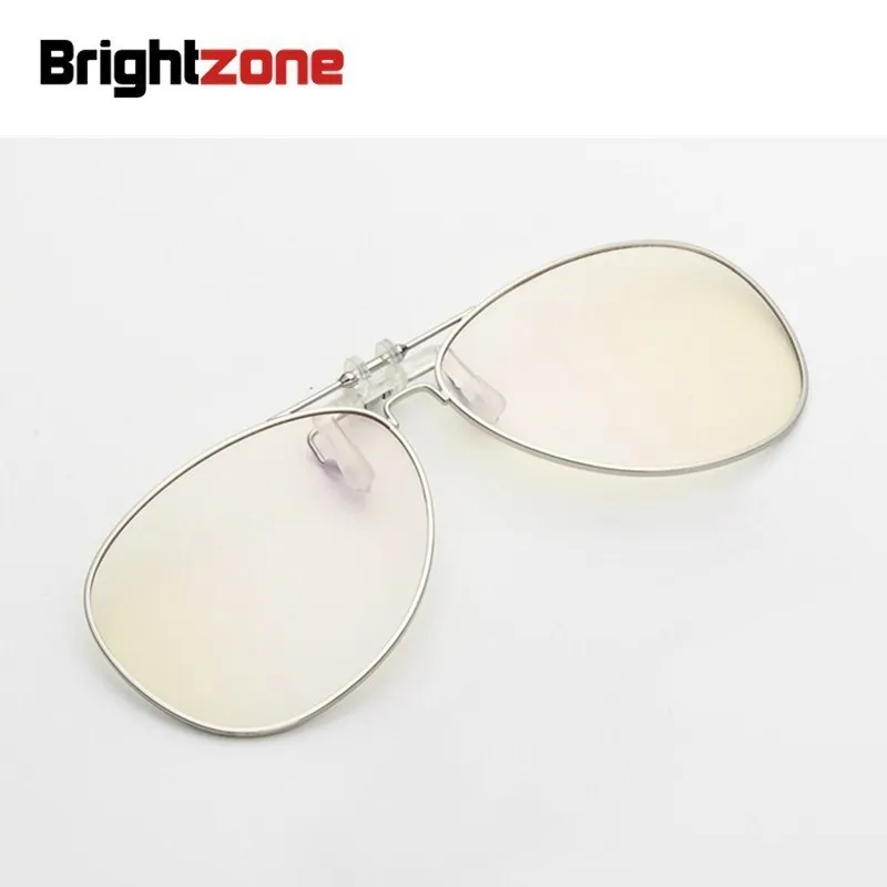 Brightzone новейшая дизайнерская металлическая полная защита от синего излучения компьютера плохой синий свет Клип Анти-УФ очки обычные очки клип