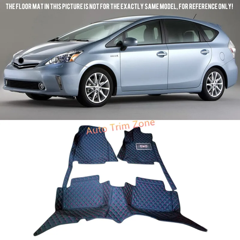 Черные кожаные коврики и ковры для Toyota Prius 2010 2014 XW30|leather floor mats|floor matinterior mats |