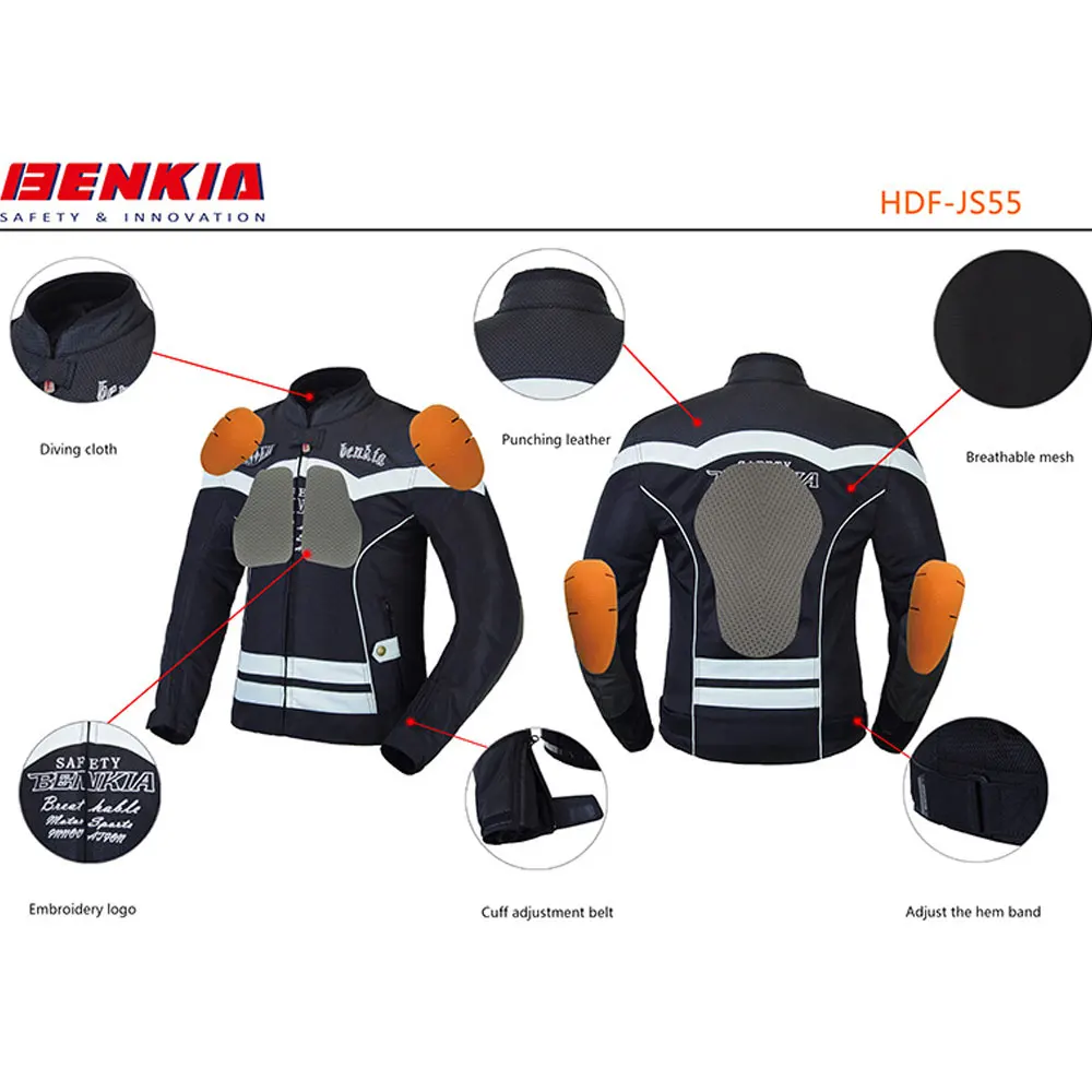 BENKIA дышащая сетчатая одежда для верховой езды мотоциклетная куртка