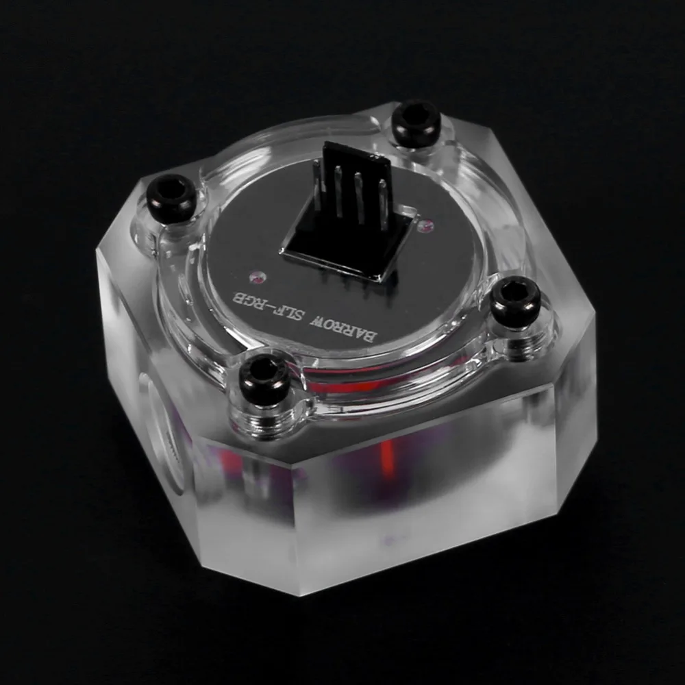 Аксессуары для ПК RGB G1/4 многоцветный светодиодный жидкостное охлаждение воды расходомер индикатор для системой водяного охлаждения