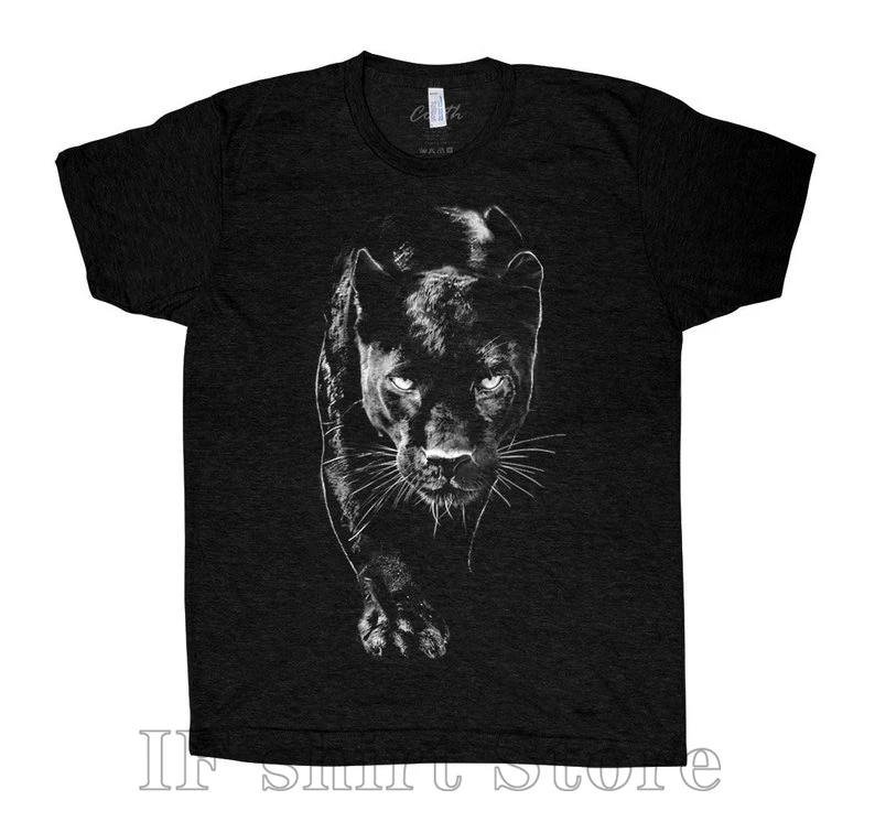 Футболка с пантерой Мужская графическая Тройная футболка коротким рукавом