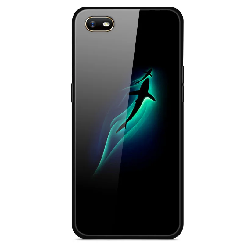 Для OPPO A1K чехол из закаленного стекла жесткий чехол для телефона для OPPO A1K чехол s Мягкий бампер для OPPOA1K A 1K CPH1923 чехол Роскошный - Цвет: 47