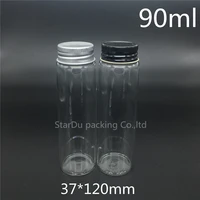 free shipping 200pcslot 37120mm 90ml screw neck glass bottle for vinegar or alcoholcarftstorage candyliquid cosmetic bottle