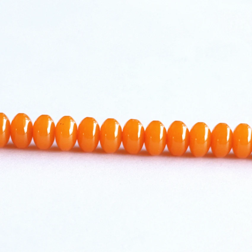 Оранжевая смола пчелиный воск хит продаж амулеты для женщин 8x5мм бусины Abacus