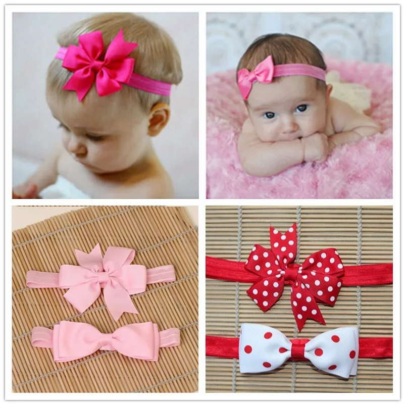 2 шт. Детские эластичные повязки на голову для новорожденных | Аксессуары одежды