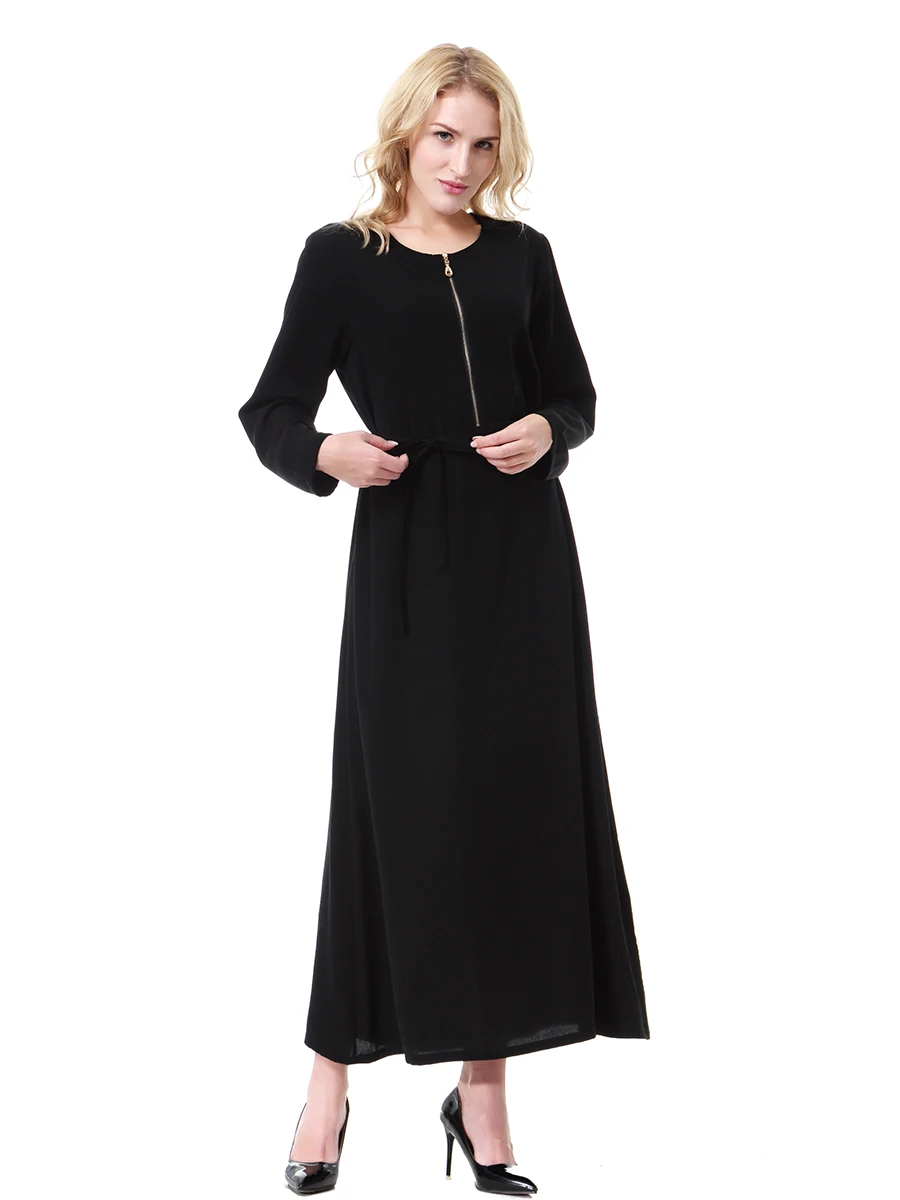 Новый Абаи турецкий мусульманский женское платье хит Цвет свободные длинные