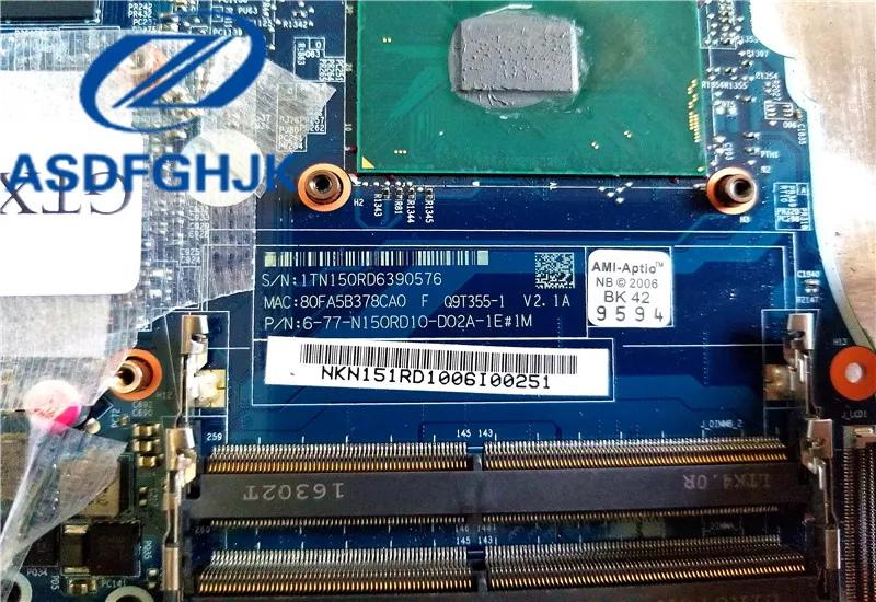 6-71-N15F0-D02A материнская плата для Haier T57-D1U Raytheon G150T Clevo N150RD N151RD 6-77-N150RD10-D02A | Компьютеры