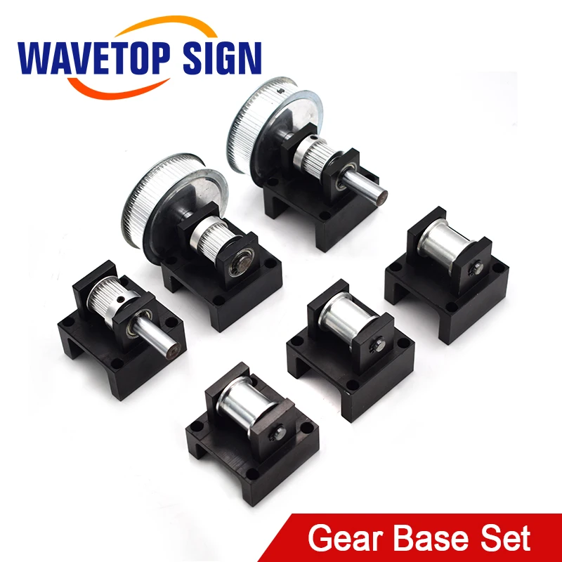 

Gear Base Set Machine Mechanical Parts 3M Reduction Box Idler Pulley Tensioner Timing Pulley for Laser Engraving Cutting Machine