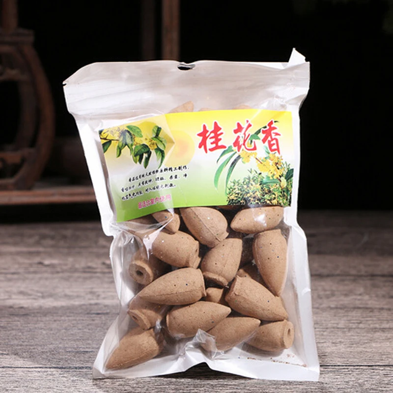 Аромат Osmanthus 45 шт./упак. натуральные шишки ароматерапия башня Ладан Чай дыма рефлюксный сандалового дерева - Аромат: Аромат Osmanthus