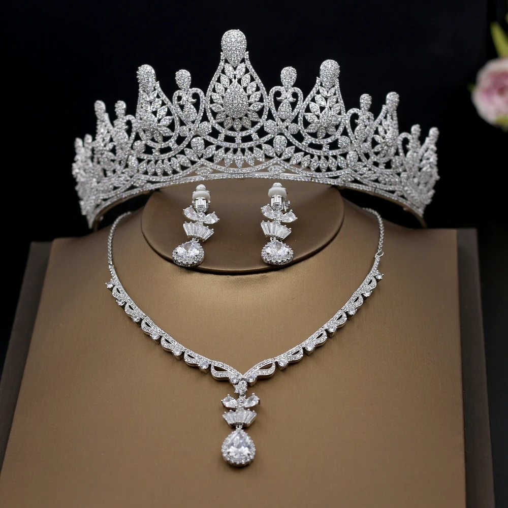 Великолепный кубический цирконий королевская тиара Корона микро инкрустация