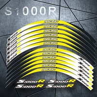 high quality motorcycle 1set frontrear edge rim wheel decals reflective waterproof 17inch stickers for bmw s1000r