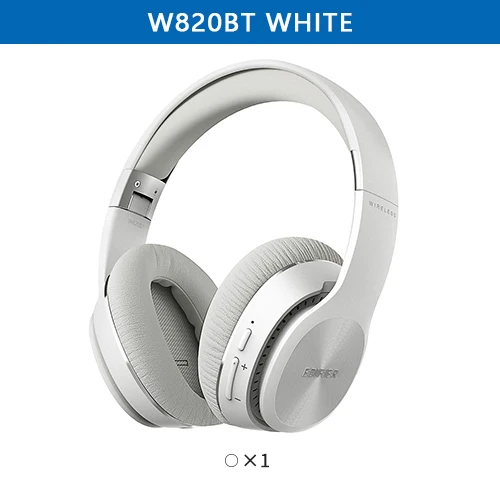 W820BT White EDIFIER W820BT Bluetooth наушники технология CSR складные дизайнерские беспроводные наушники двойные батареи до 80 часов время воспроизведения - Цвет: W820BT White