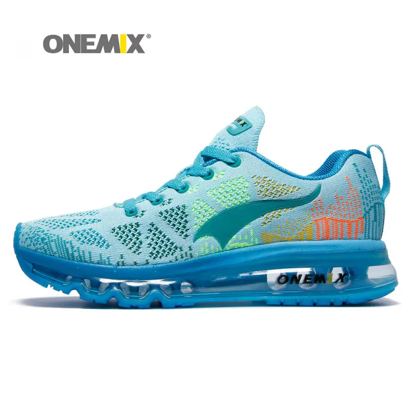 ONEMIX/женские кроссовки для бега с воздушной подушкой; 90 бесплатных плетеных кроссовок; дышащая сетчатая трикотажная спортивная прогулочная обувь; спортивная обувь - Цвет: 5