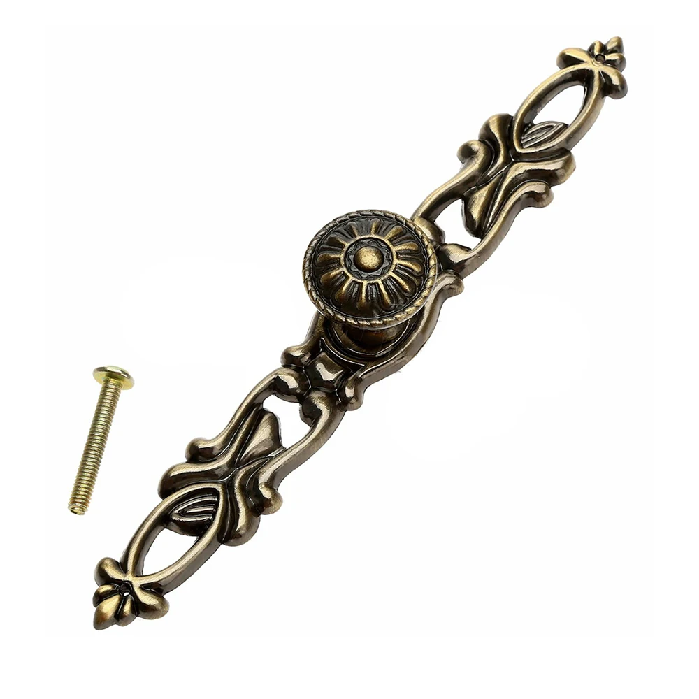 1 шт. винтажная дверная петля шарообразные ручки шкафов полые лозы шкафчик