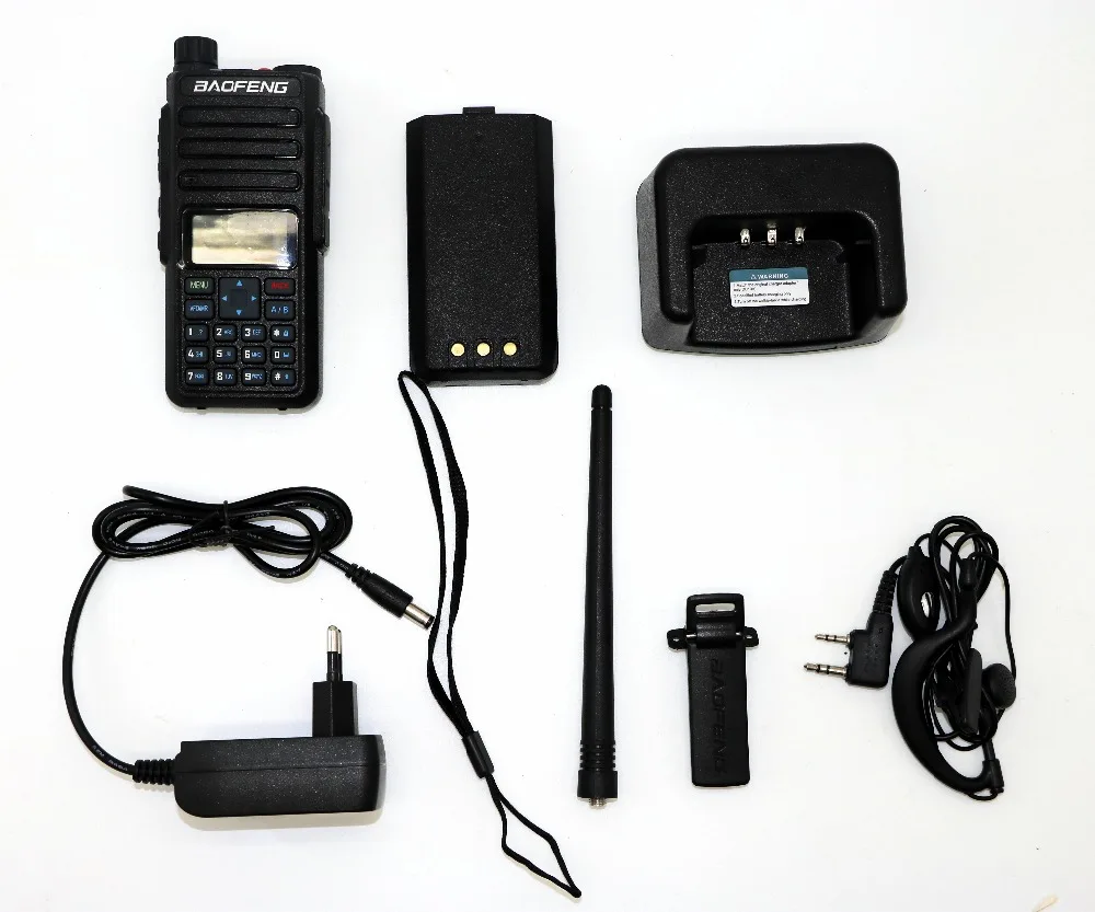 Baofeng двойной слот времени DM-1801 портативный радио двухдиапазонный 5 Вт 1024ch tier2 и tier1