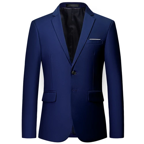 Royal blue Роскошный мужской костюм мужские пионеры тонкий костюм куртка Мужские свадебные вечерние платья модные мужские деловые вечерние куртки - Цвет: Royal blue