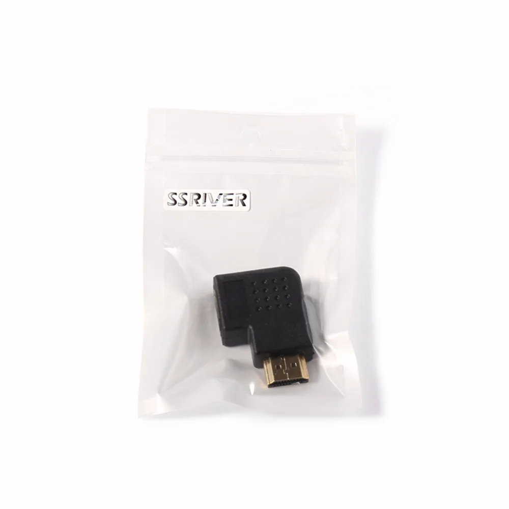 Ssriver Переходник HDMI штырь-гнездо конвертер extender 90 градусов углом обзора 270 угол для