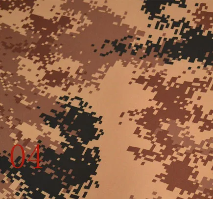 Широкая 145 см Ткань Оксфорд Камуфляжный принт Серебристая или полиуретановая